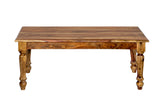 Kraft Bazaar Sheesham Coffee Table with Carving Legs 100x50x40Cm